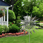 Weather-Resistant Kinetic Metal Wind Spinner — Garden Decor
