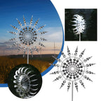 Weather-Resistant Kinetic Metal Wind Spinner — Garden Decor