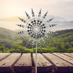Weather-Resistant Kinetic Metal Wind Spinner — Garden Decor