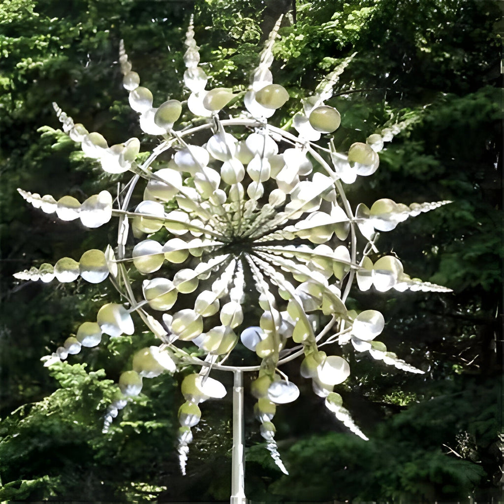 Weather-Resistant Kinetic Metal Wind Spinner — Garden Decor