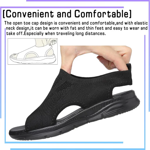 Women's Sport Sandals with Cushioned Arch Support