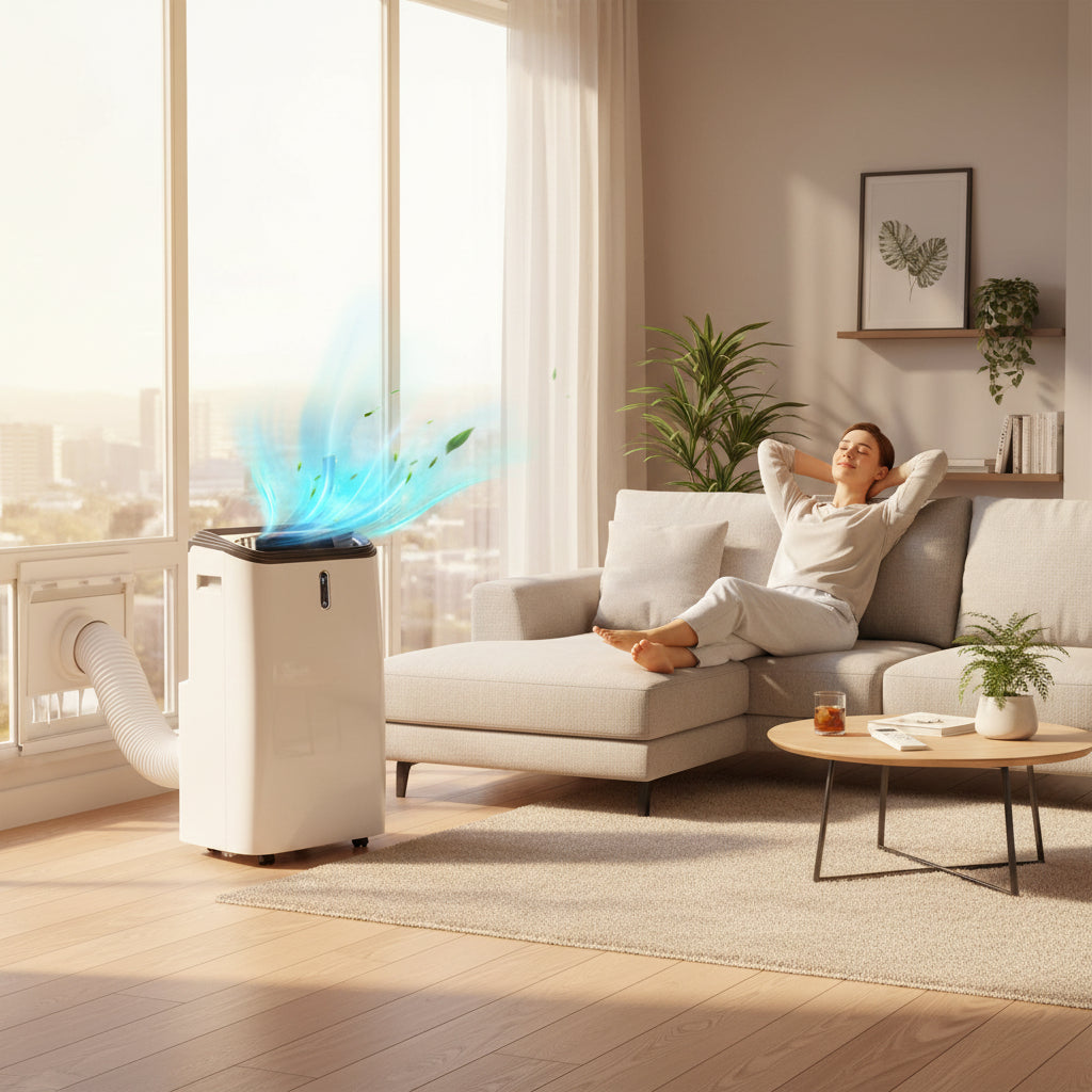 12000 BTU Portable Air Conditioner with Dehumidify Mode