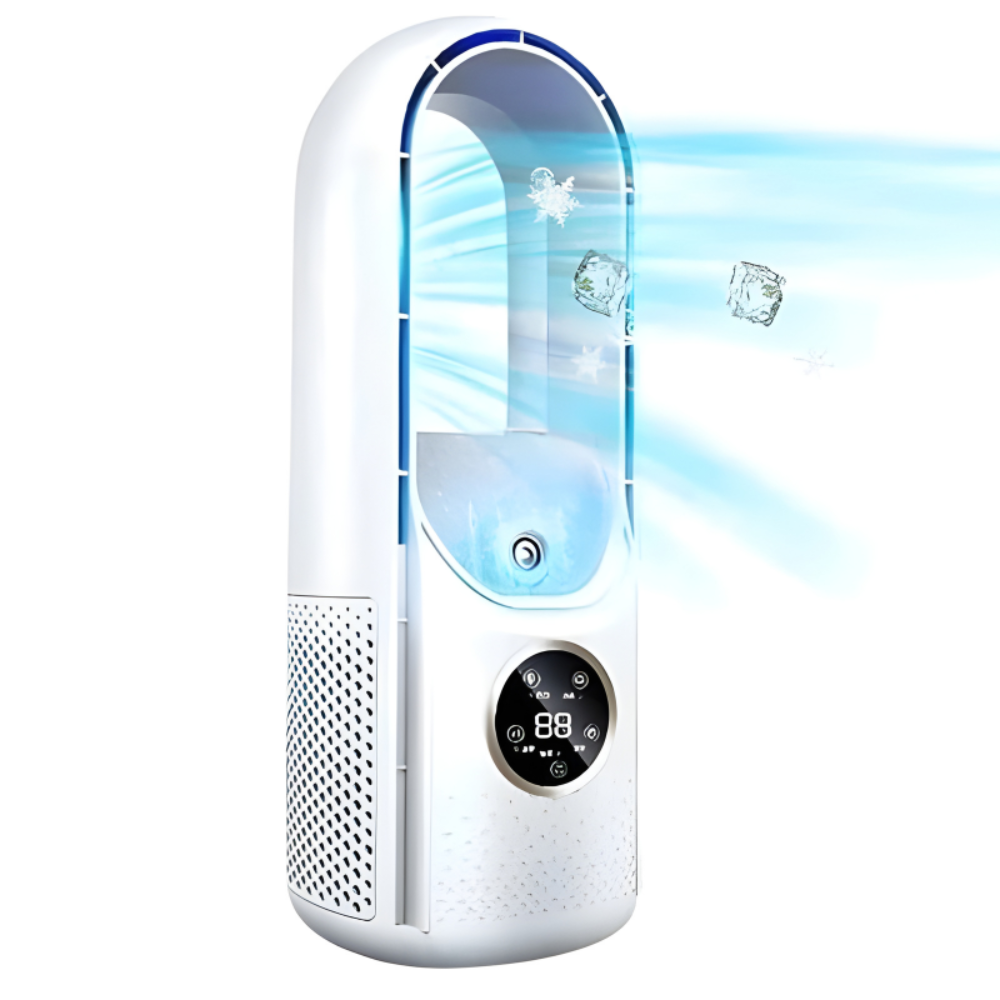 Compact Bladeless Portable Cooler with Quiet Operation