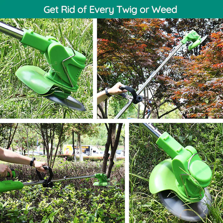 Cordless Battery Grass Trimmer with Rechargeable Power