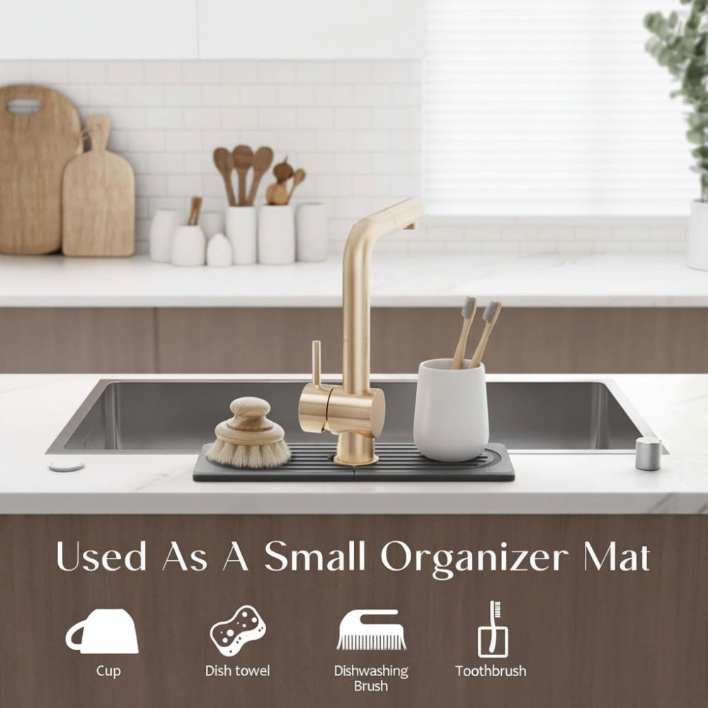 Diatomite Sink Drying Tray with Faucet Cutout, Quick Dry