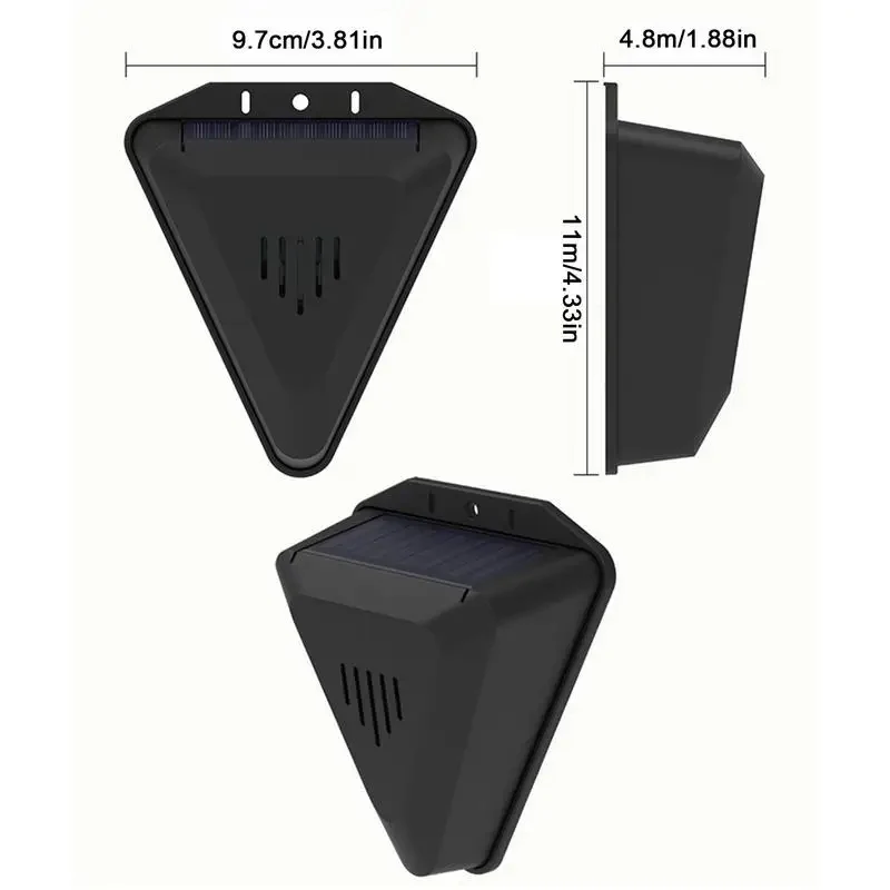 Solar Bird Repeller with Rotating Predator Sounds