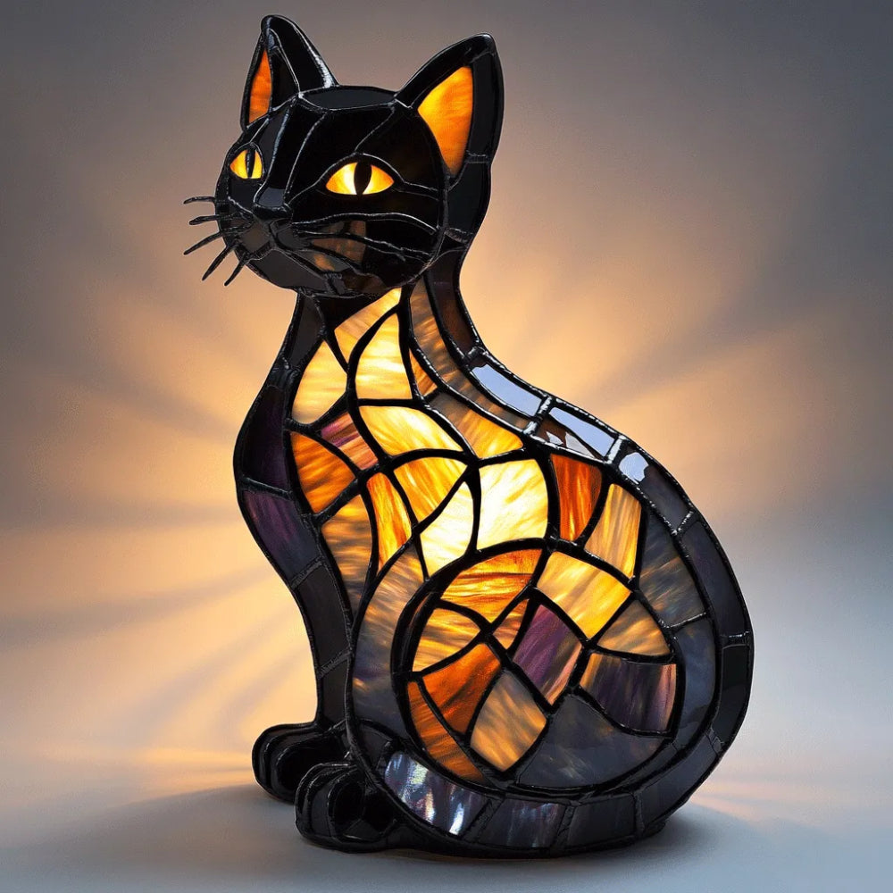 Cat‑Shaped Table Night Lamp with Warm Ambient Glow