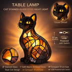 Cat‑Shaped Table Night Lamp with Warm Ambient Glow