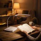 LED Reading Lamp with Large Magnifying Lens — Adjustable