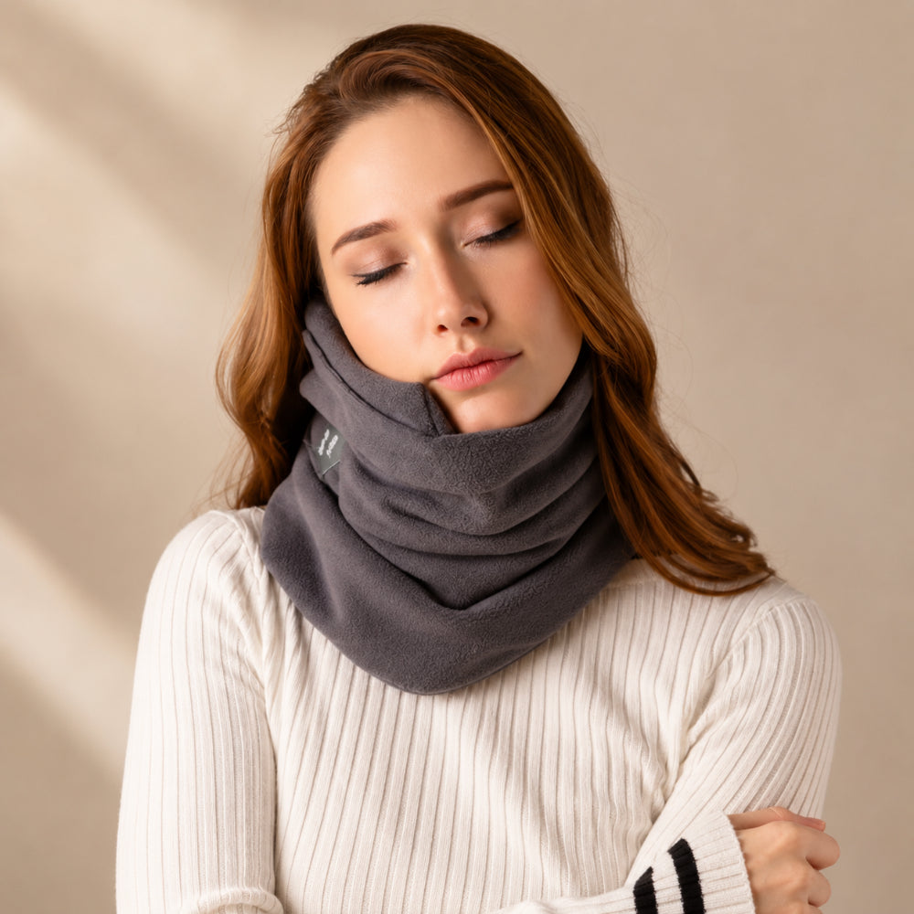 Scarf-Style Travel Neck Wrap — Adjustable Support Pillow