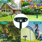 Solar Ultrasonic Armadillo Repeller for Yards