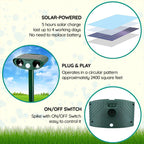 Solar Ultrasonic Armadillo Repeller for Yards