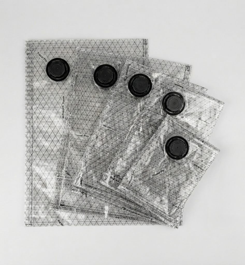 Travel Vacuum Storage Bags Kit with Cordless Pump