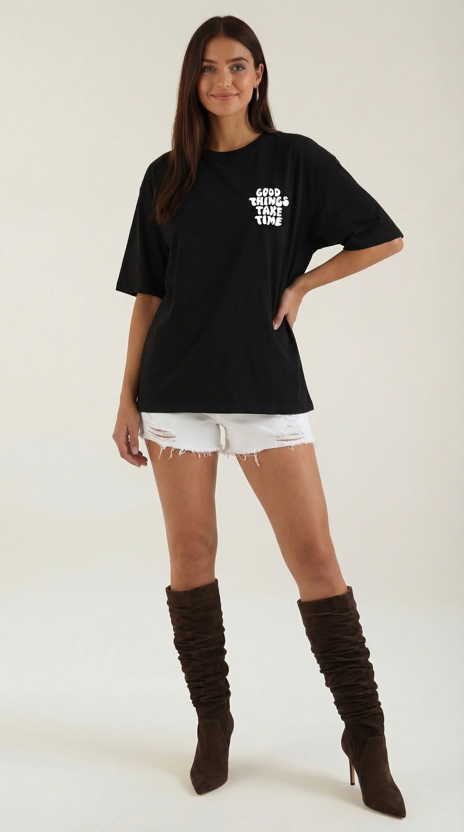 Vespera Tee – Oversized Inspirational Graphic T-Shirt for Everyday Comfort