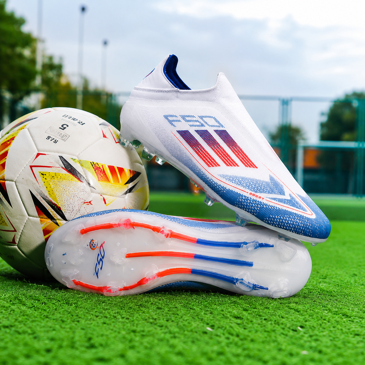 Dual-Surface Soccer Cleats - Indoor & Turf Performance