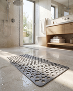 Non-slip shower mat in a modern shower, lifestyle